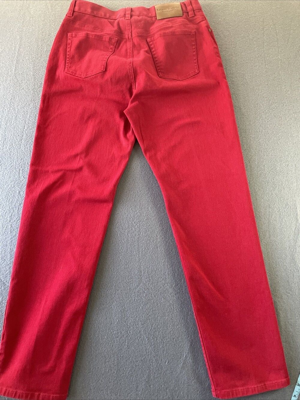 LRL Lauren Jeans Co Ralph Lauren Women's Red Straight Leg Pants Size 10